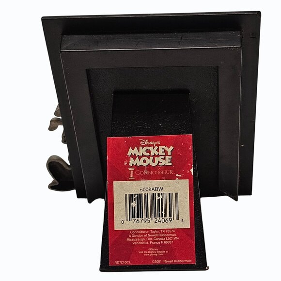 Vtg Disney Connoisseur 3D Silver Tone Mickey & Pluto 2.2 x 3.5  Picture Photo Fr - Picture 2 of 7